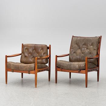 Ingemar Thillmark, armchairs, 2 pcs, "Läckö high" and "Läckö low", OPE, second half of the 20th century.