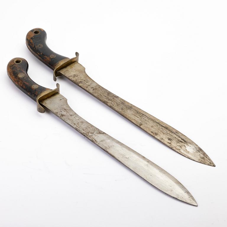 Fascine knives, 2 pcs, 19th century.