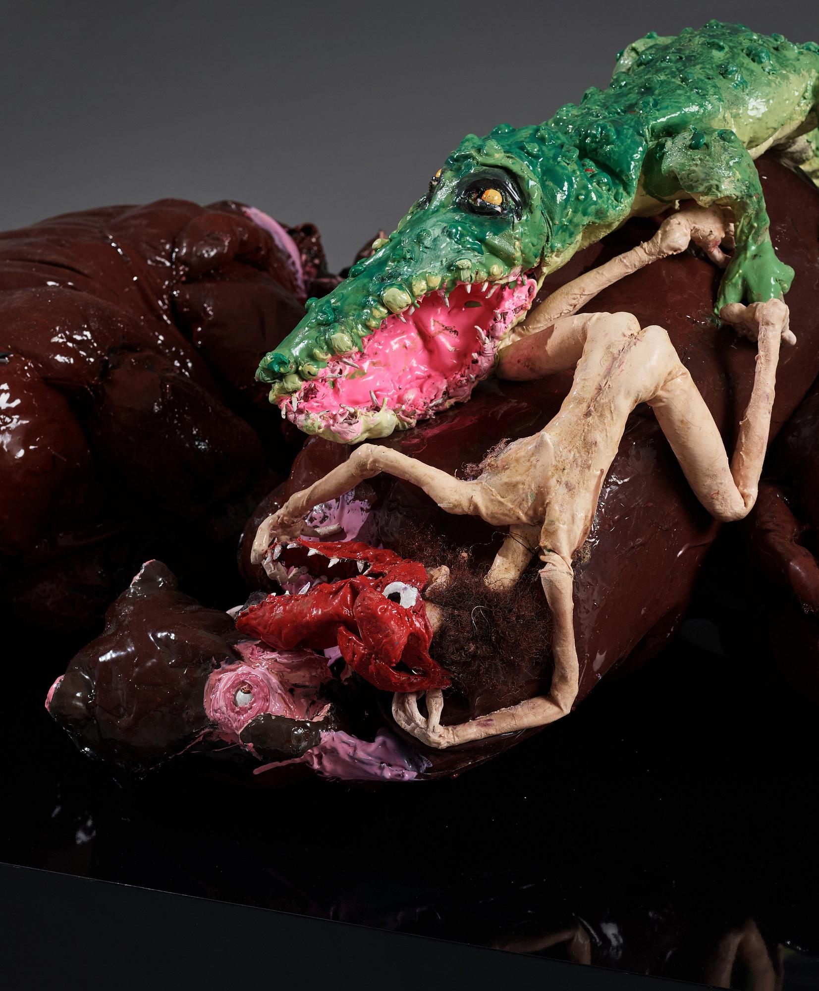 Nathalie Djurberg & Hans Berg, "Hippos and Crocodiles" från "I am a Wild Animal".