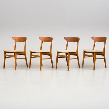 STOLAR, 4 stycken, Danmark, 1900-talets mitt.