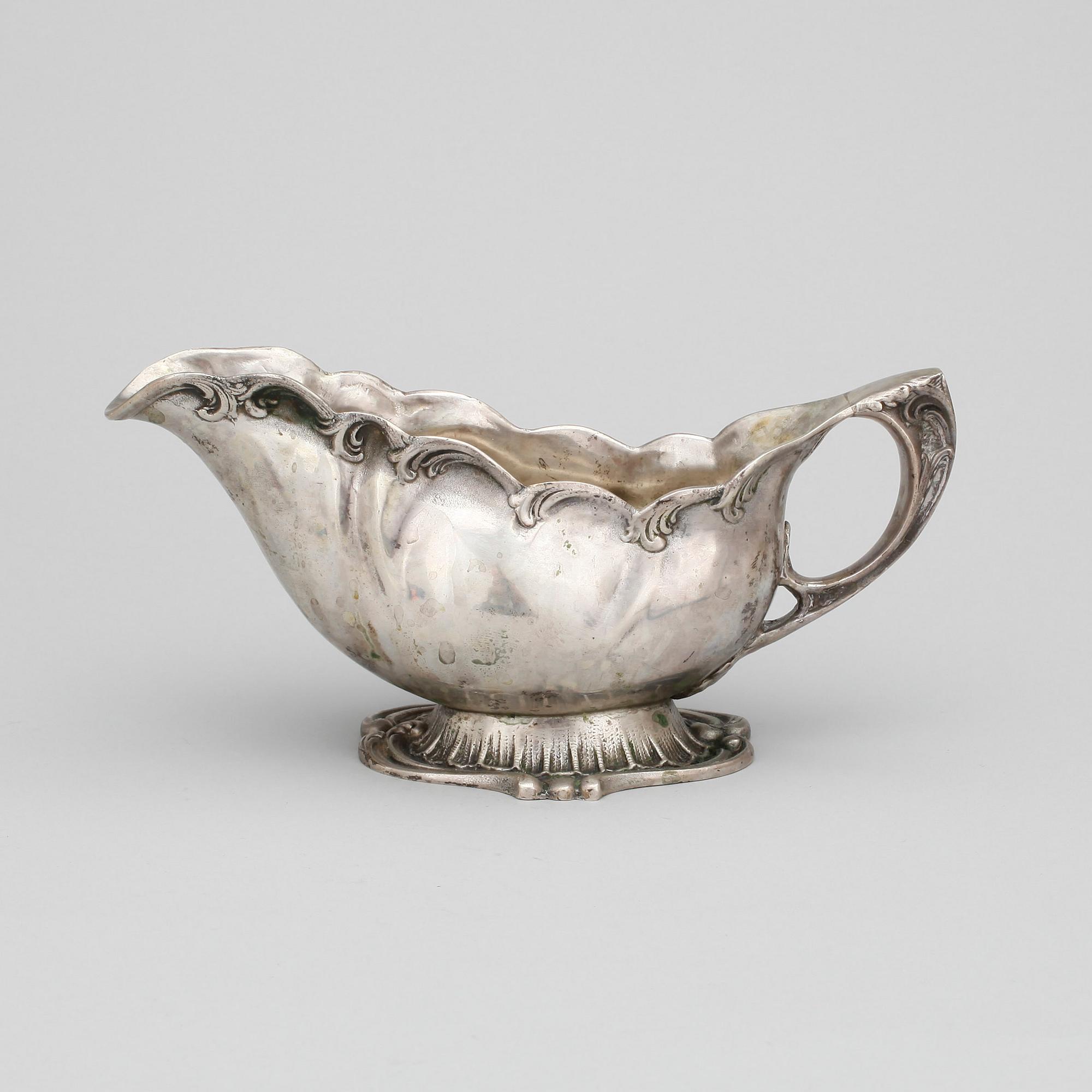 SÅSSNIPA. Silver, rokokostil, Stiltenn Sven Carlsson, Stockholm 966. Vikt ca gram.