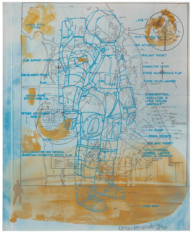 Robert Rauschenberg, "Trust Zone (Stoned Moon Series)".
