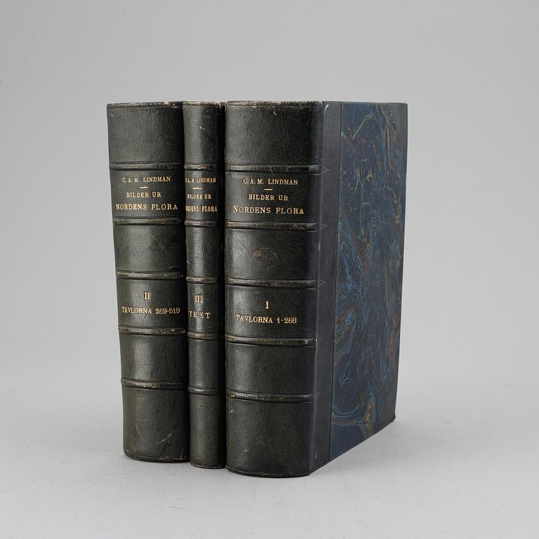 Three books 'Bilder ur Nordens Flora', 1905.
