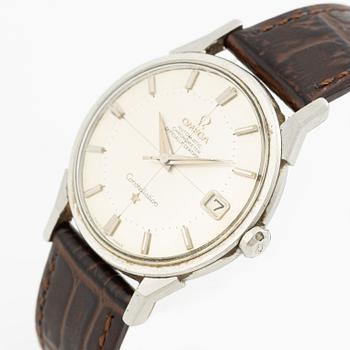 Omega, Constellation, Calendar, Chronometer, "Pie-Pan", armbandsur, 34 mm.