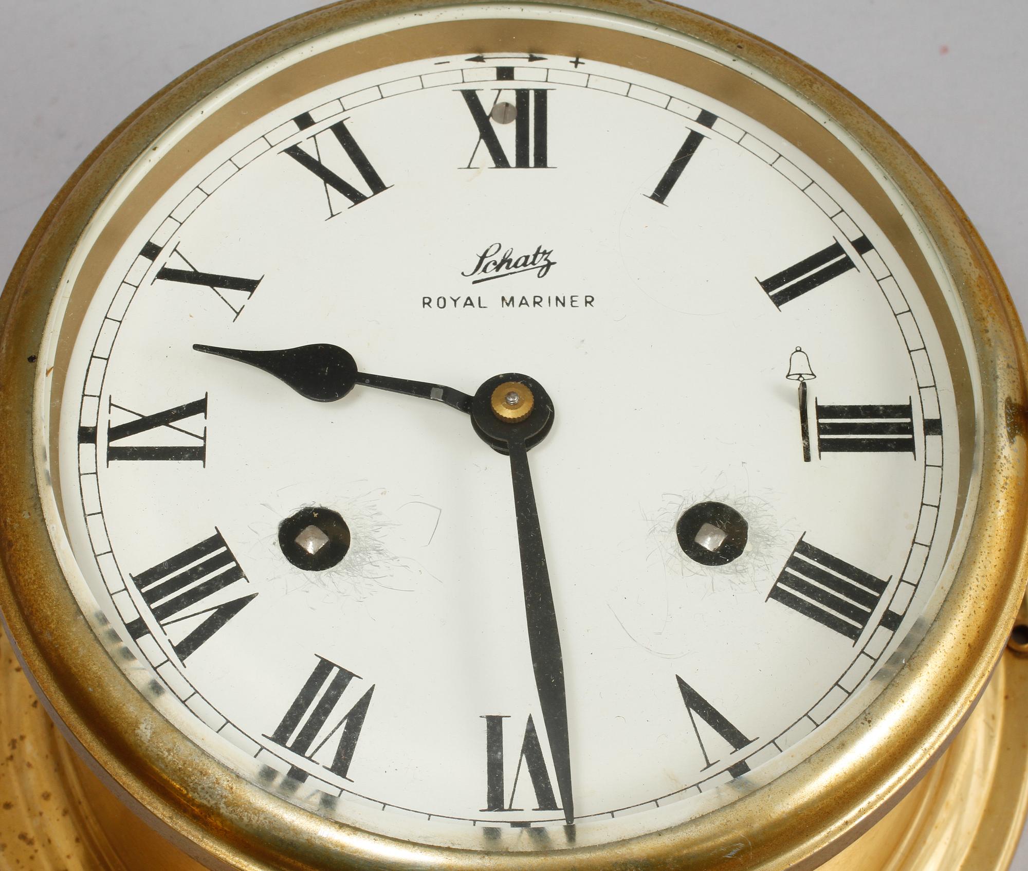 BAROMETER samt SKEPPSKLOCKA, Schatz, 1900-talets andra hälft.