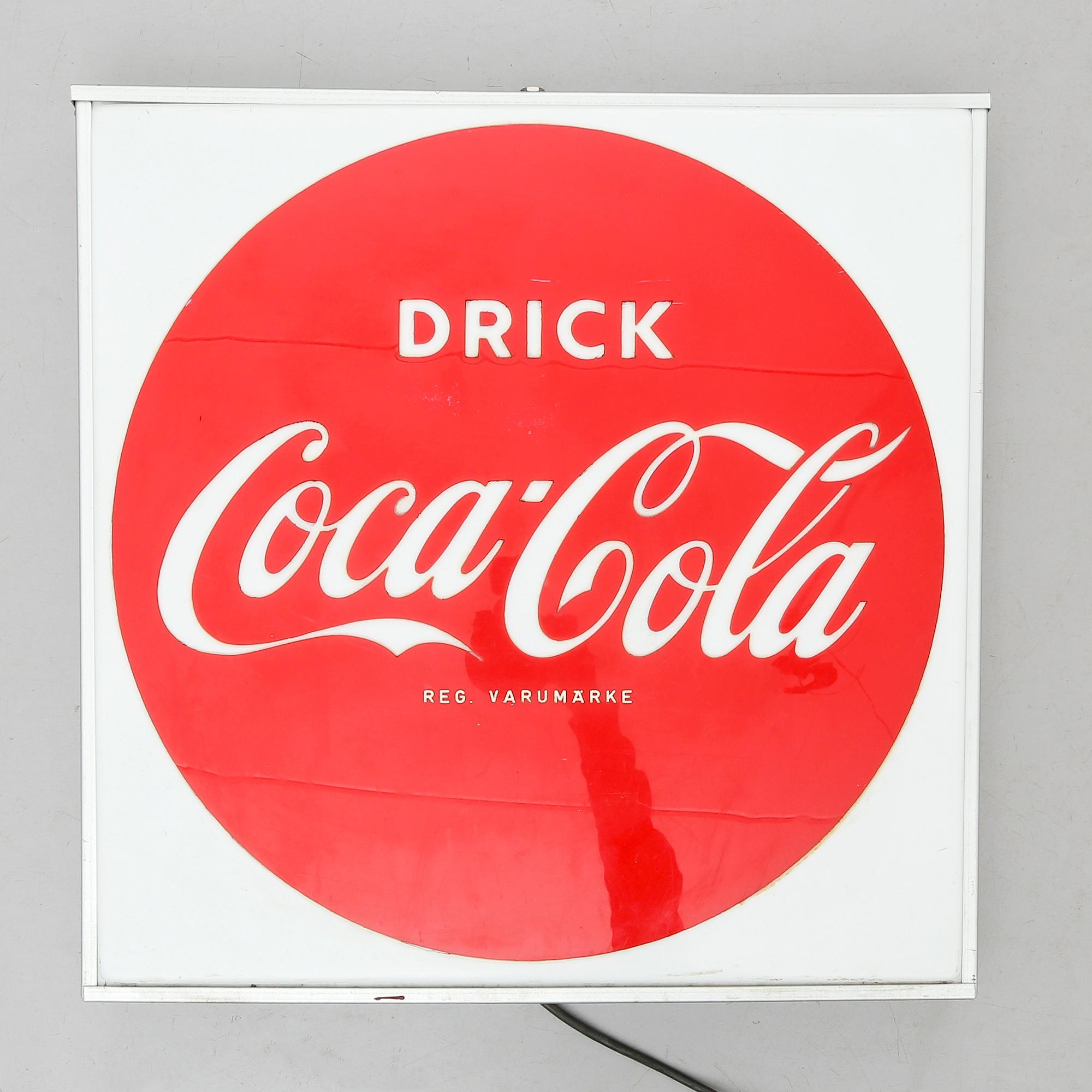 REKLAMSKYLT, Coca Cola, 1900-talets andra hälft.