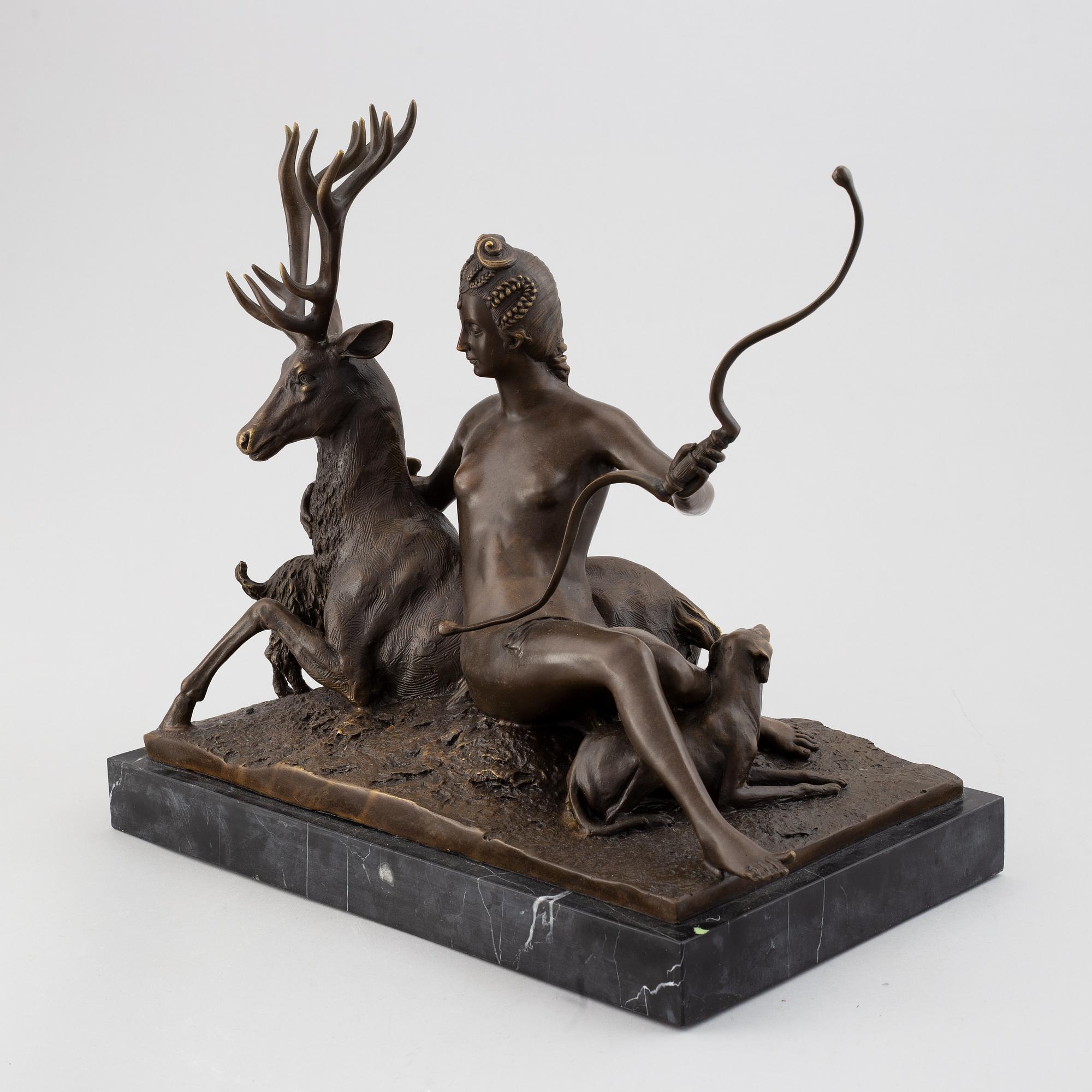 Ponce Jacquiot, efter, skulptur, brons.