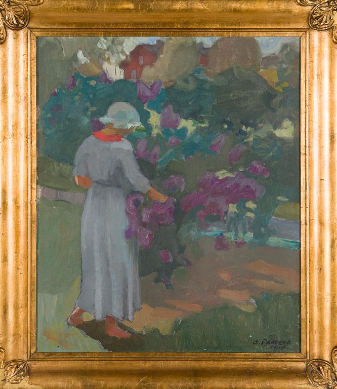 Oskari Paatela, Lady in Garden View.