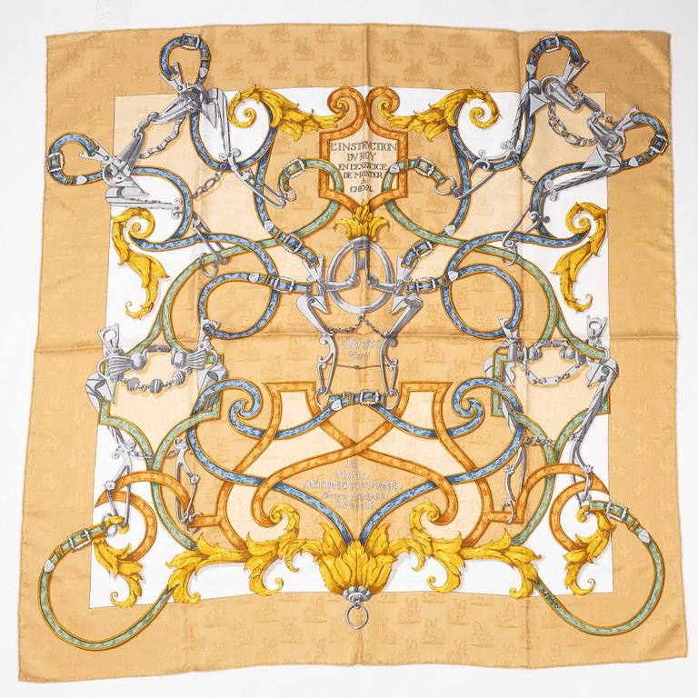 Hermès, scarf, "L'Instruction du Roy en l'exercice de Monter à Cheval".