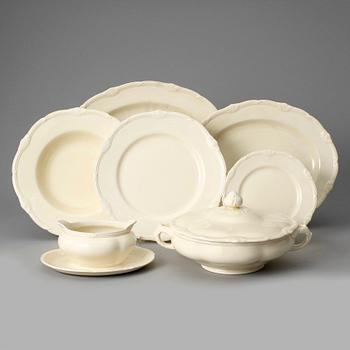 MATSERVIS, 100 delar, flintgods, England, 1900-talets början.