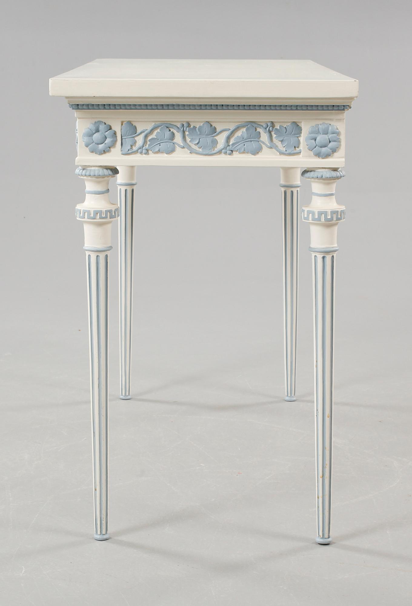 A late gustavian style consol table, early 20th century.