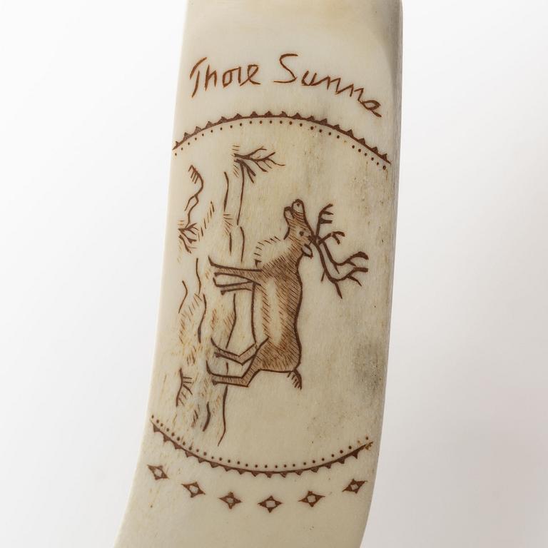 Thore Sunna, helhornskniv, signerad.