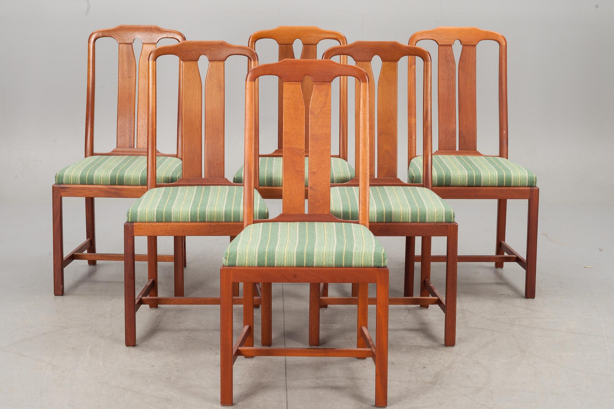 MATSALSMÖBEL, 7 delar. "Ambassadör" design Carl Malmsten.