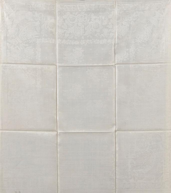 Napkins 10 + 3 pcs Damask circa 1900.