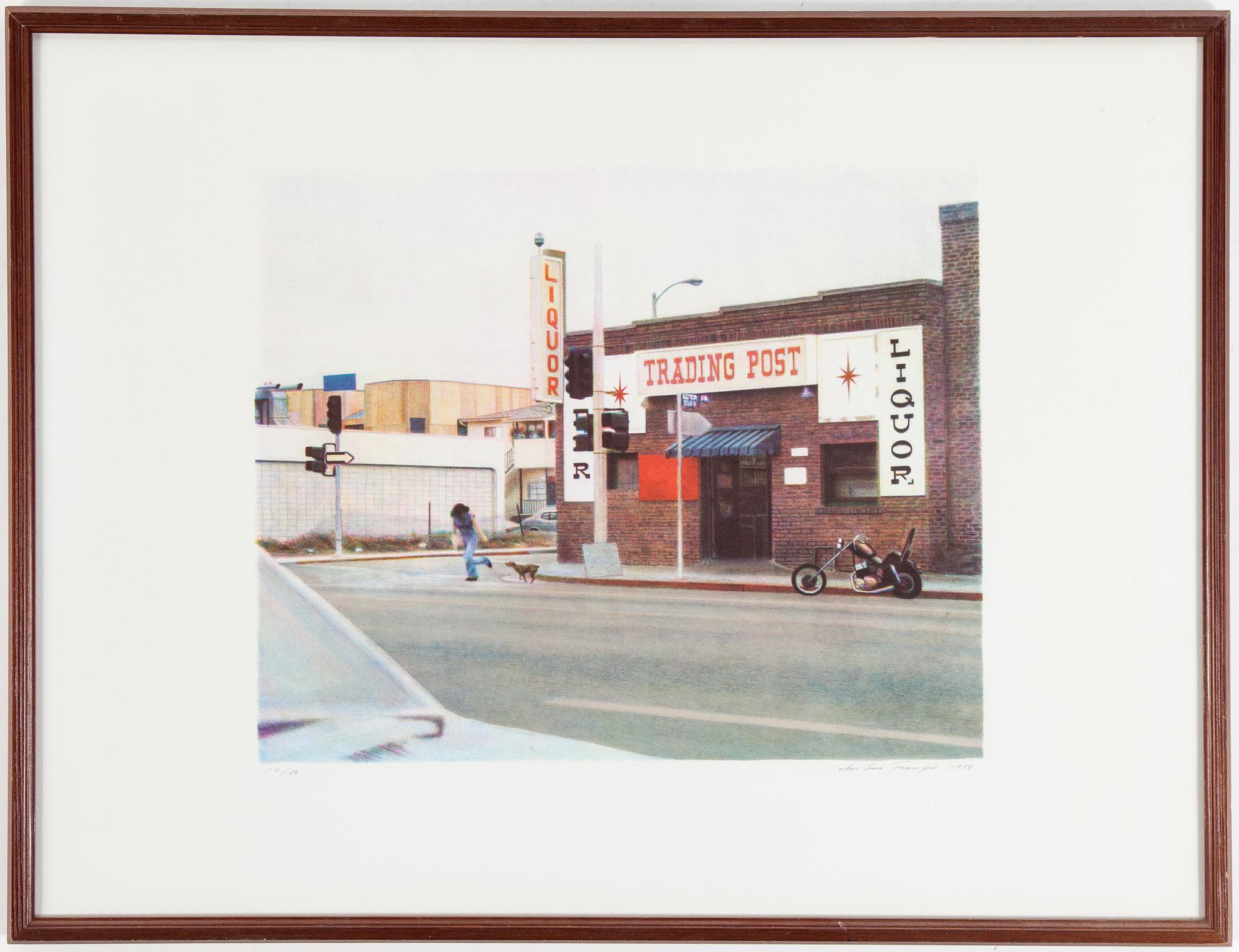 JOHN-E FRANZEN, lithograph in colours, signed John Erik Franzén, dated 1984 and numbered 27/50 with pencil.