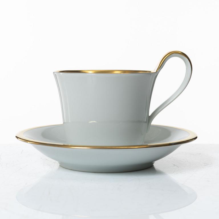 A 24-piece porcelain coffee service, Bing & Grøndahl, Denmark.