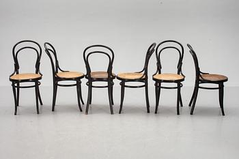 STOLAR, 6 st, bl a Thonet, 1900-talets första hälft.