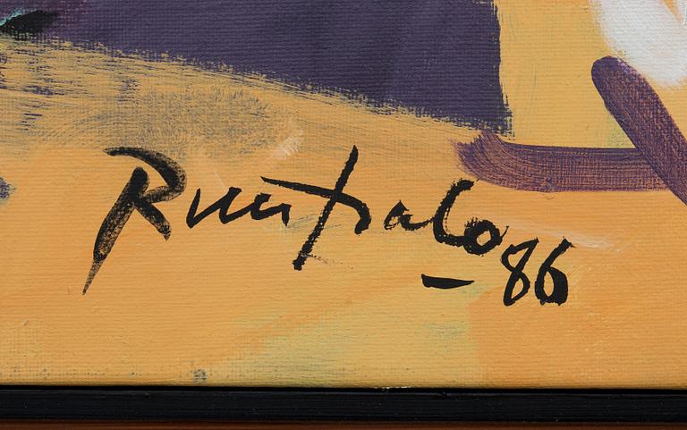 EINO RUUTSALO, akryyli kankaalle, signeerattu ja päivätty -86.