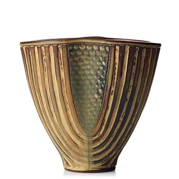 53. Wilhelm Kåge, a "Farsta" stoneware vase, Gustavsberg studio, Sweden 1940-50's.