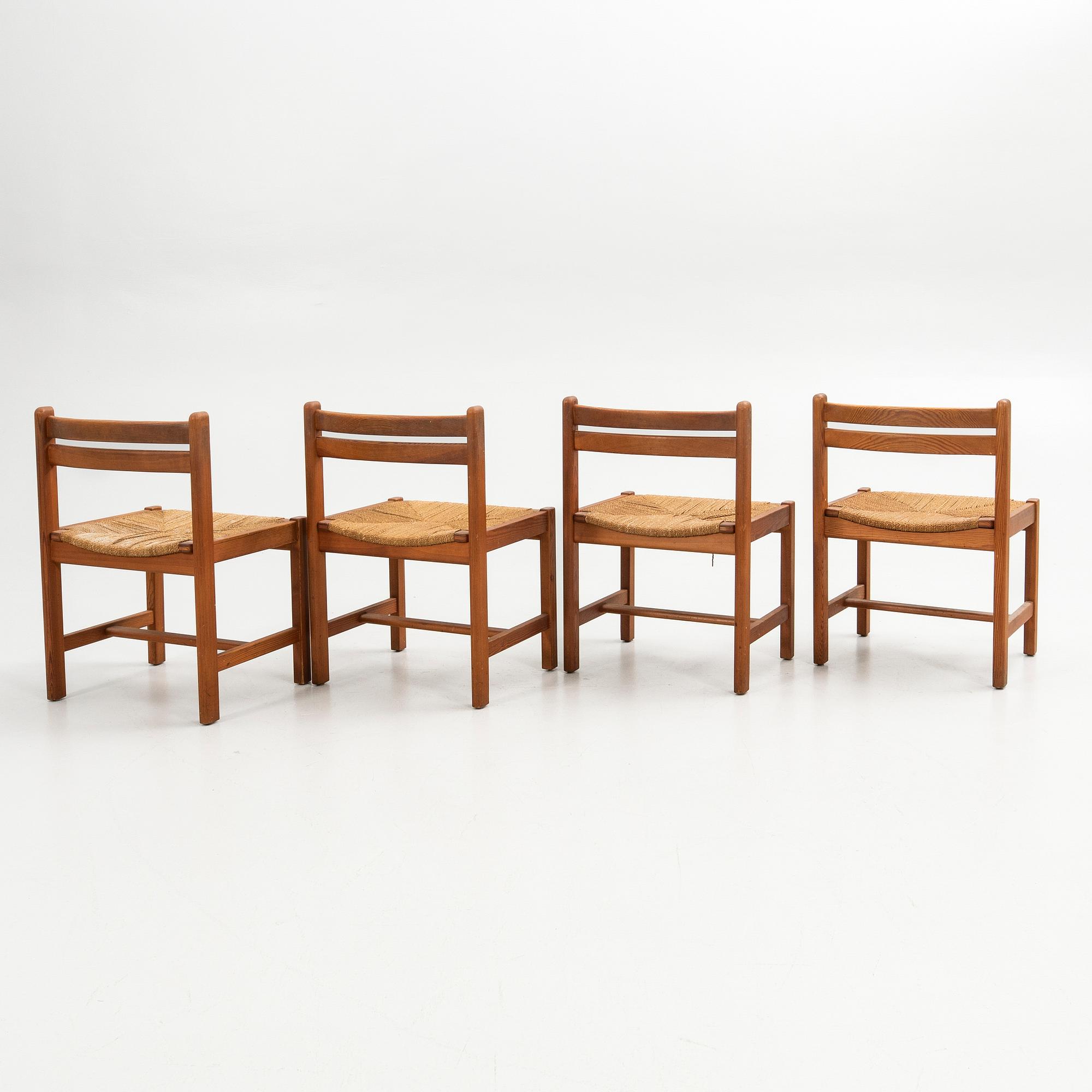 Børge Mogensen, Chairs 4 pcs. "Asserbo", Karl Andersson and Sons, second half of the 20th century.