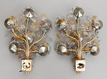 VÄGGLAMPETTER, 1 par, 1900-talets andra hälft.