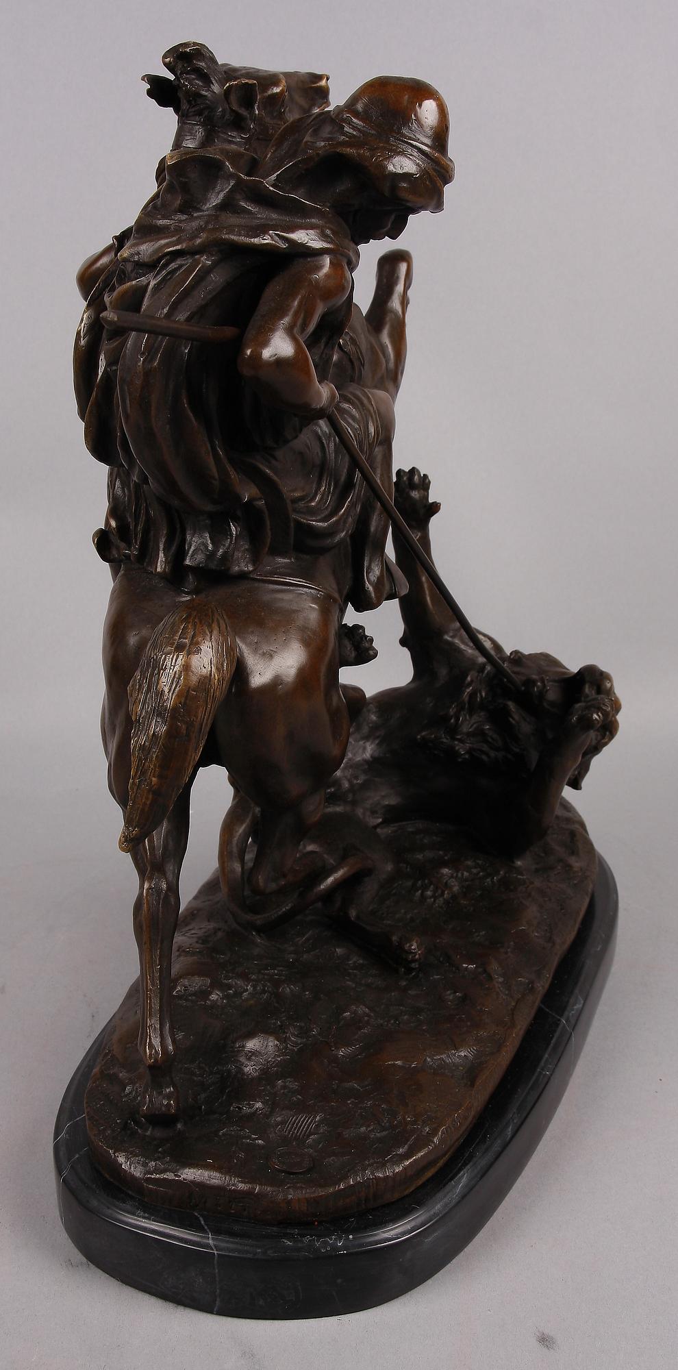 SKULPTUR, brons, efter Antoine Louis Barye, 2000-tal.