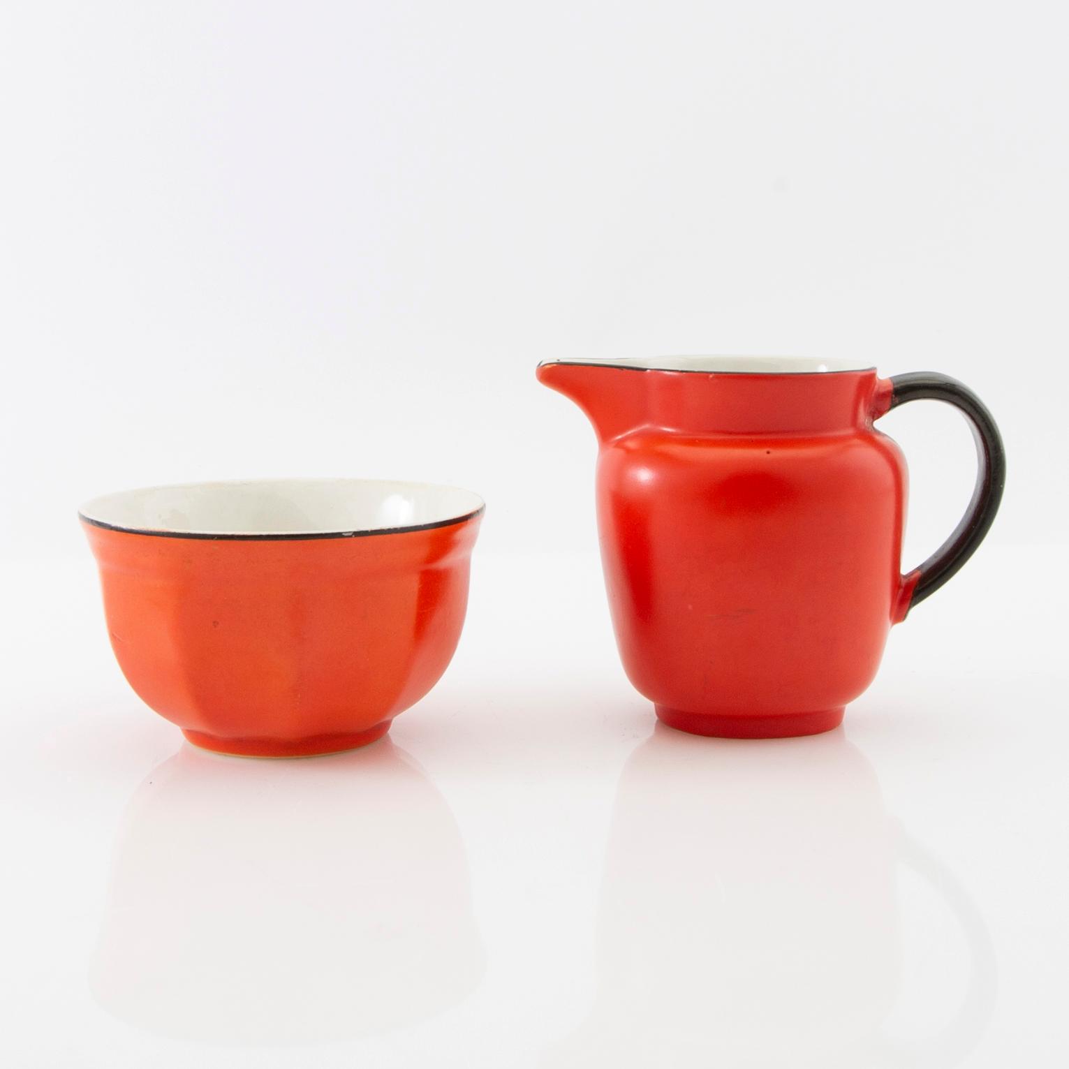 Helmer Ringström service 36 pcs "Carnival" for Gefle/Uppsala Ekeby 1940s porcelain.
