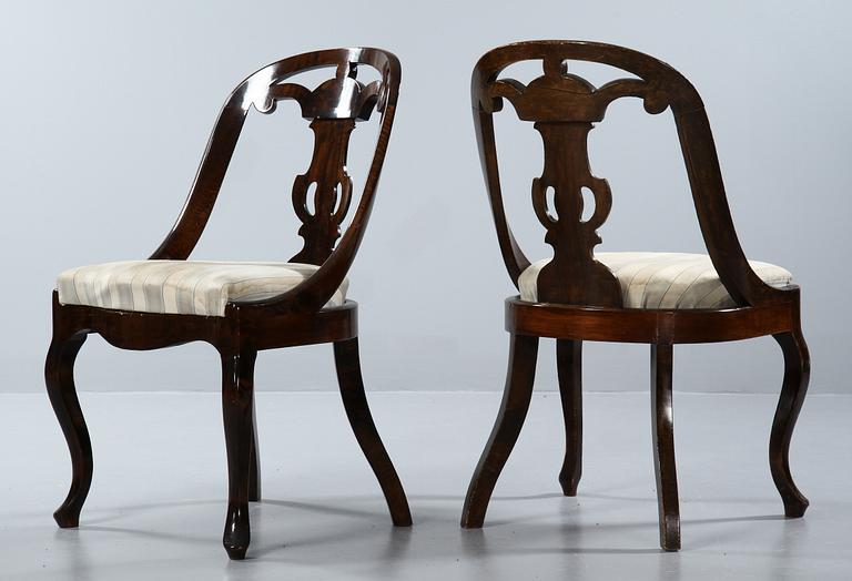STOLAR, ett par, "Göteborgsmodell", 1800/1900-tal.