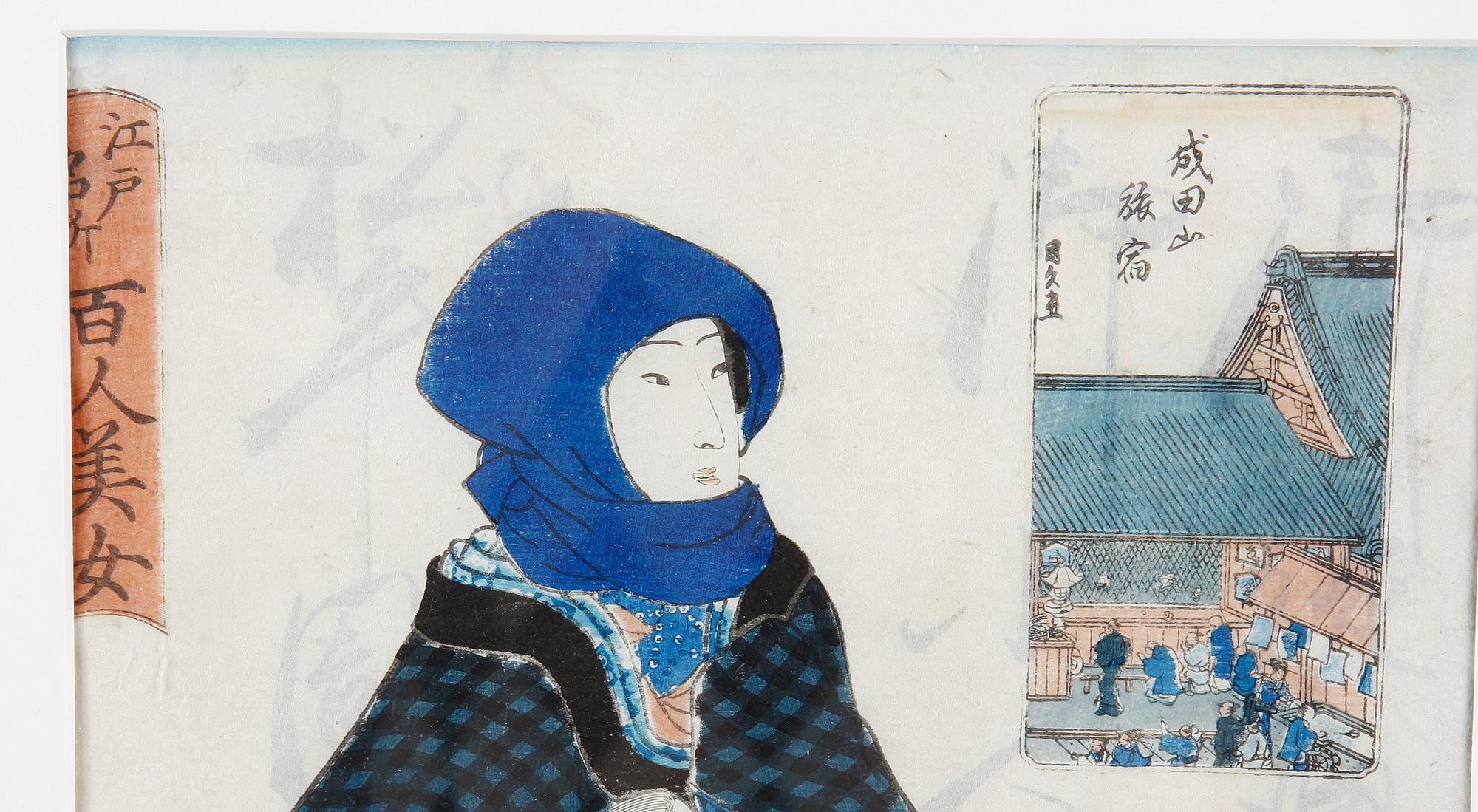 TOYOKUNI, färgträsnitt.