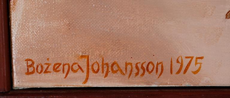 BOZENA JOHANSSON, olja på duk, signerad och daterad 1975.
