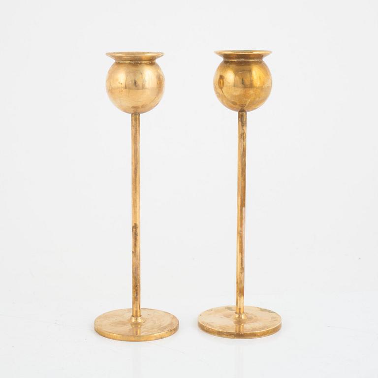 Pierre Forsell, candlesticks, 6 pcs, "Tulpan", Skultuna.