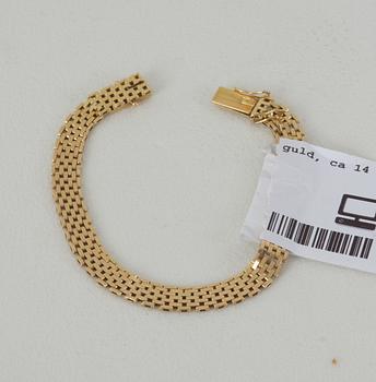 ARMLÄNK, 18K guld, ca 14 gr.