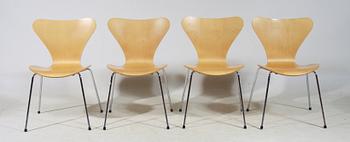 STOLAR, 4 st, "Sjuan", Arne Jacobsen, Fritz Hansen 1992.