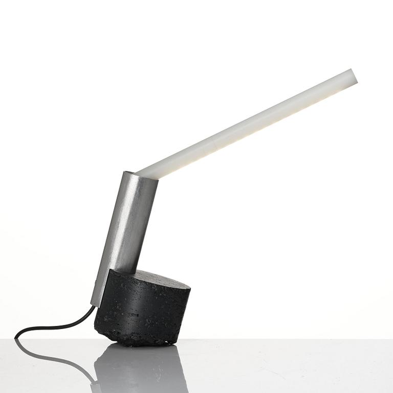 David Taylor, a unique table lamp, "Reading Lamp", his own studio, 2014.