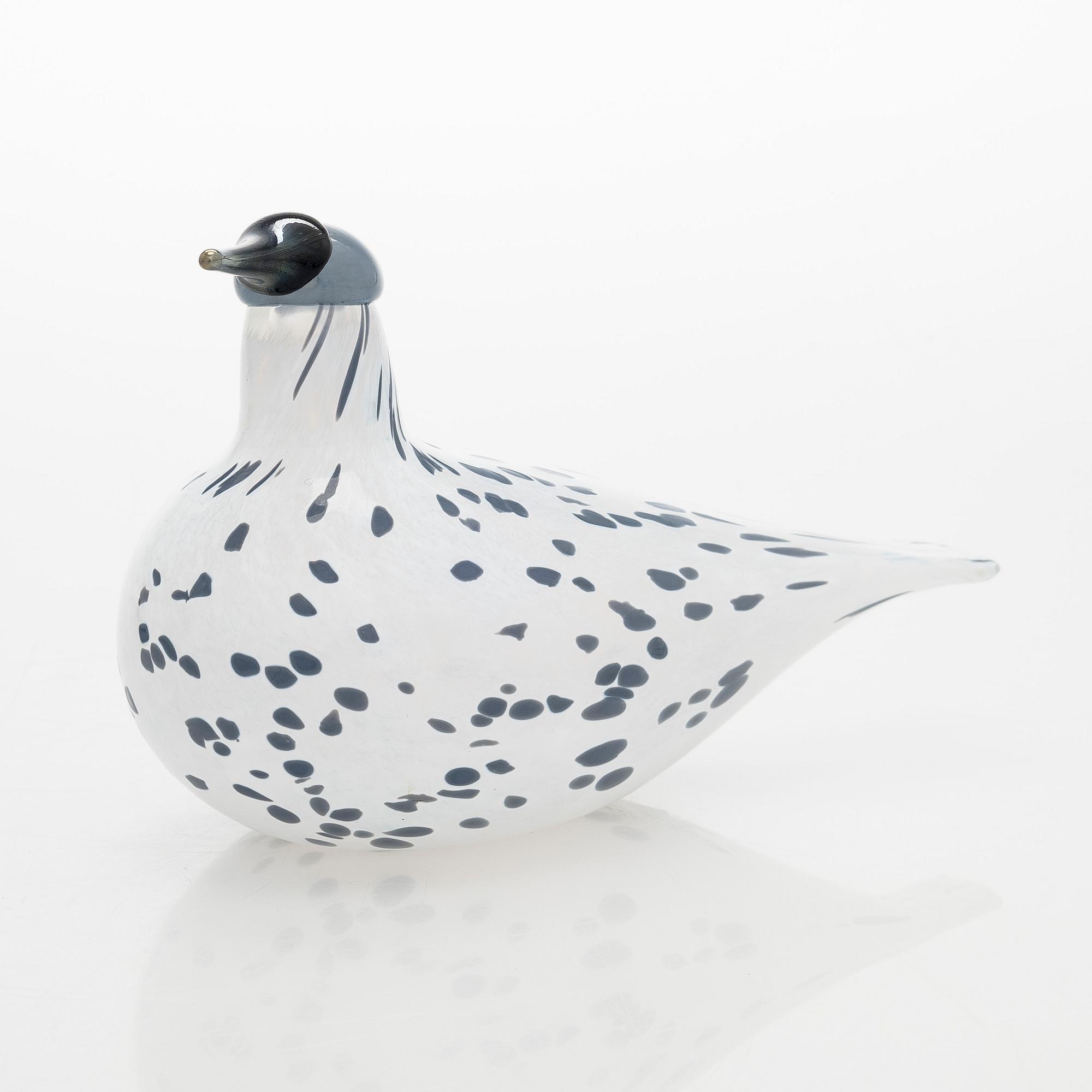 Oiva Toikka, A glass bird, signed O. Toikka Nuutajärvi 2013.