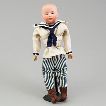 a German porcellain doll from the early 20th century.