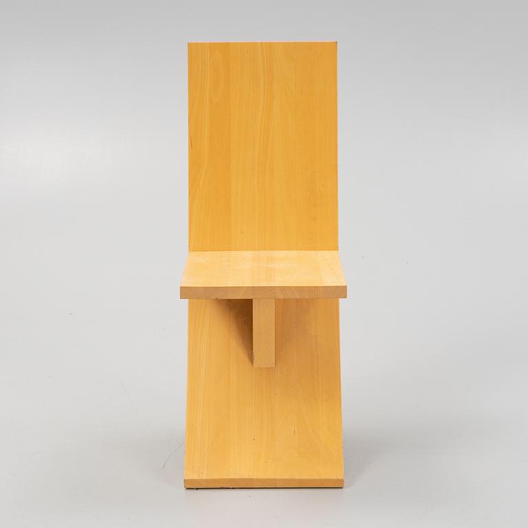 A 'Excent' beech chair, by Jonas Palmius, Gärsnäs 1992.