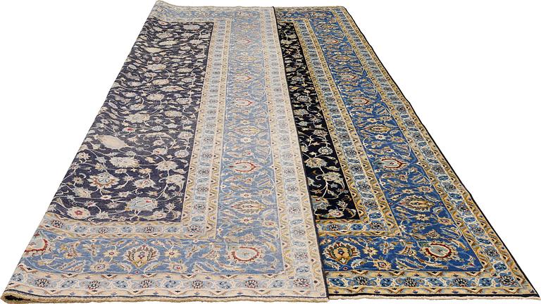 A Kashan carpet of 'Shah Abbas' design, c 376 x 276 cm.