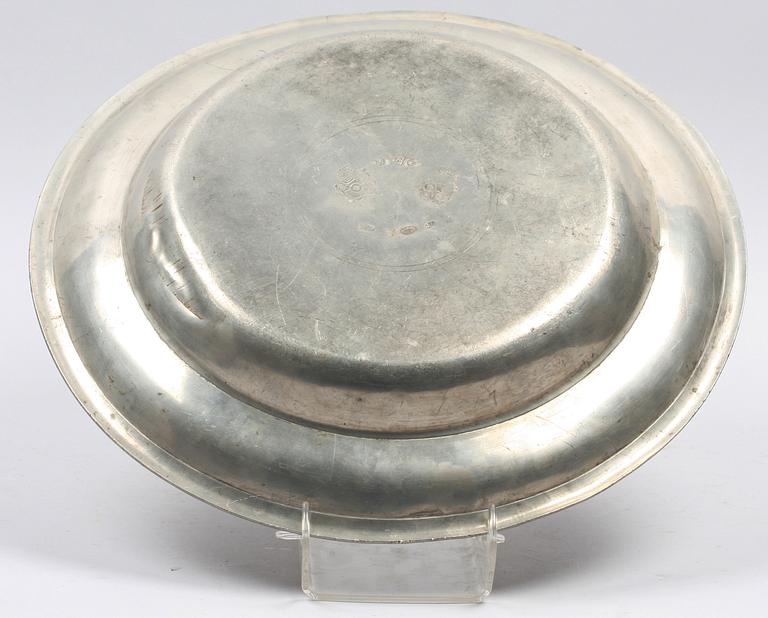 SKÅLFAT, 2 st, tenn, Carl Eric Anström, 1866 resp 1876 Växjö,