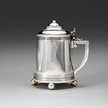 381. A Johan Rohde sterling jug, Georg Jensen, Copenhagen 1925-32.