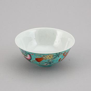 SKÅLAR, 12 stycken (5+7), porslin. Kina, 1900-tal.