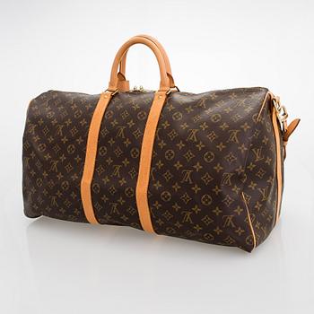 Louis Vuitton, A Monogram 'Keepall 55 Bandoulière' Weekend bag.