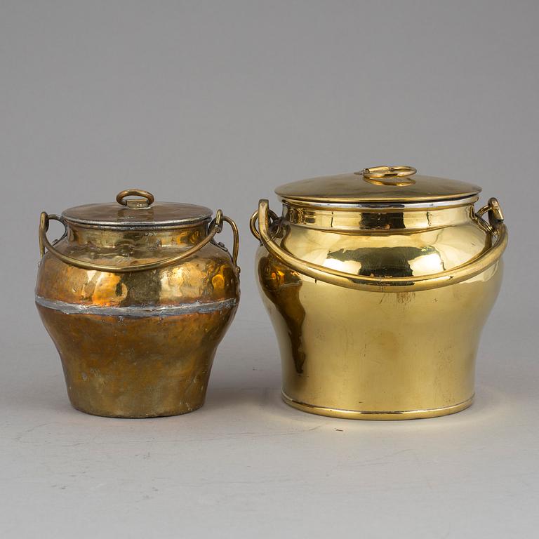 BULKRUKOR, 8 stycken, mässing, Skultuna Bruk, 1800/1900-tal.