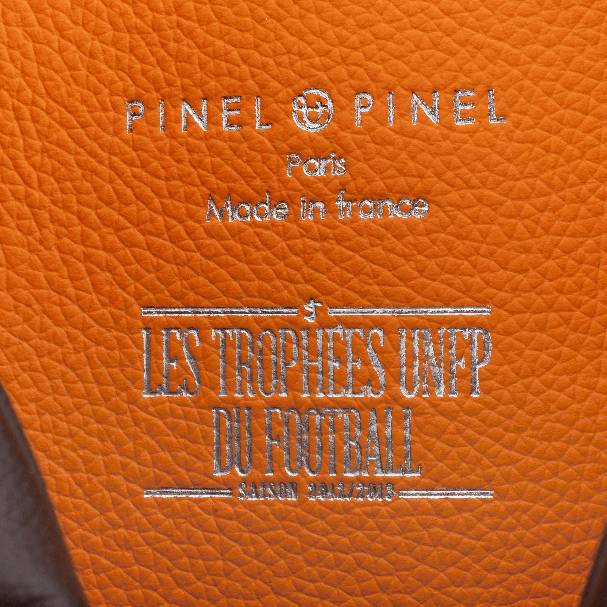 PINEL & PINEL, 2 brown calf leather bags.