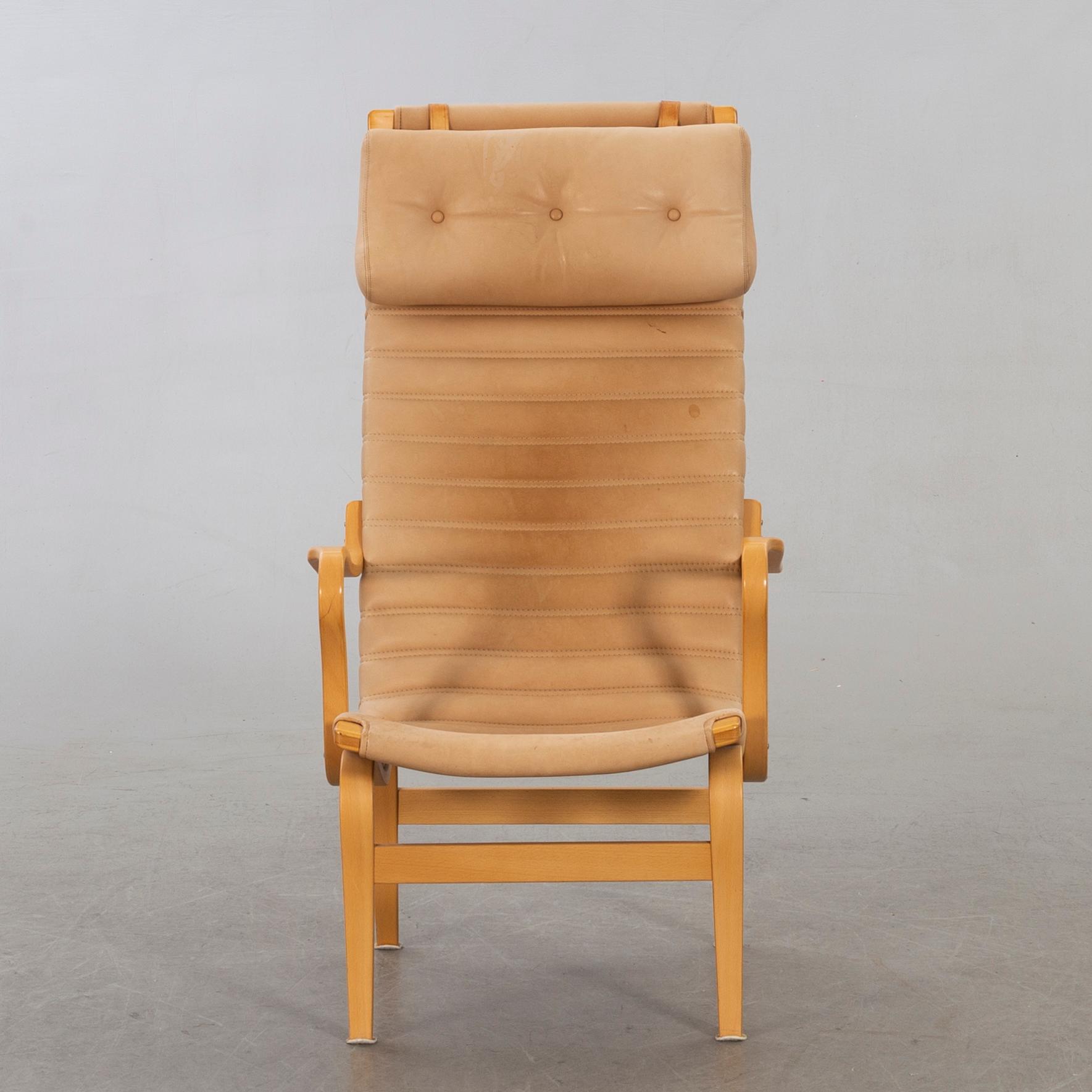 BRUNO MATHSSON, fåtölj, "Eva hög", Dux, 1900-talets slut.