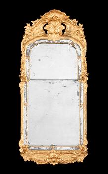700. A Swedish Rococo 18th century mirror.