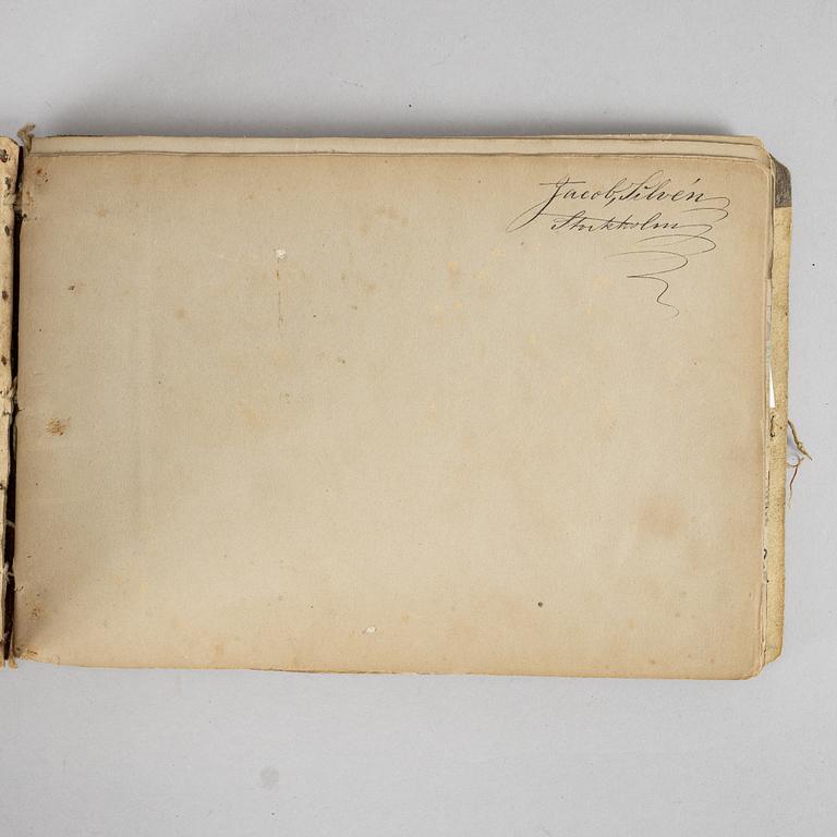 Jacob Silvén, sketch book with 24 sheets.