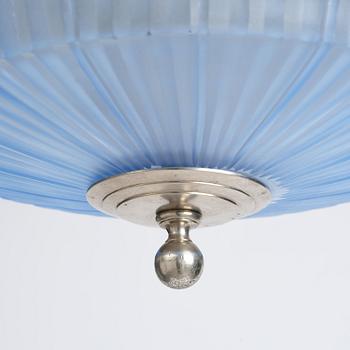 Simon Gate, & Erik Tidstrand, a ceiling lamp model "GD. 5"/"26268", Orrefors & Nordiska Kompaniet, 1920s.