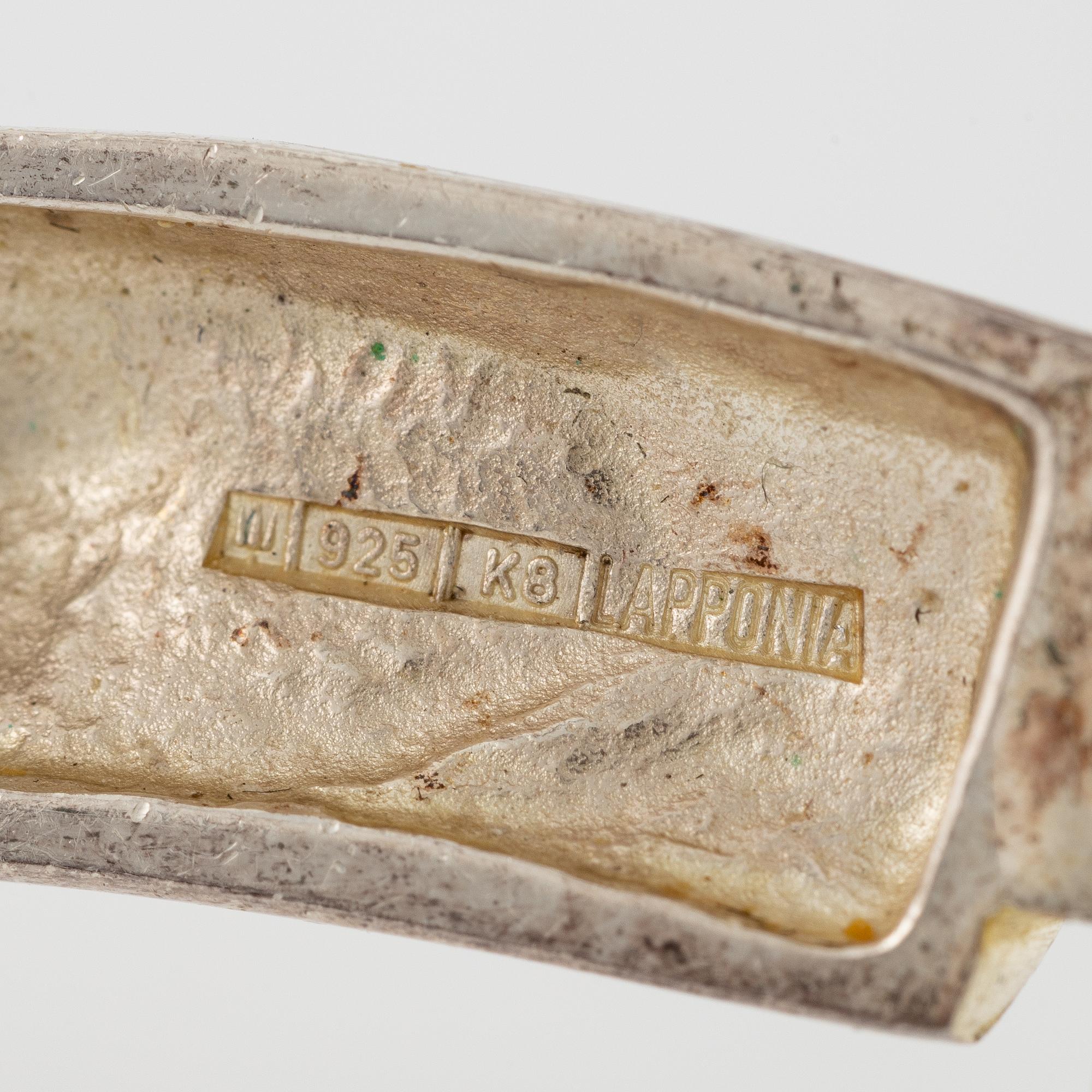 Lapponia, necklace silver and wood.