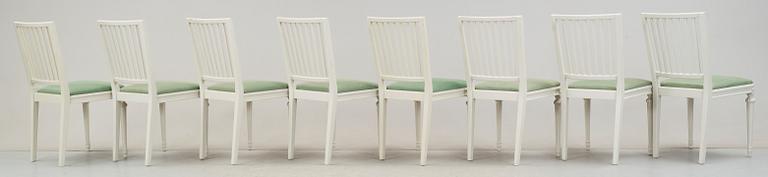 STOLAR, 8 st, gustaviansk stil, 1900-talets slut.